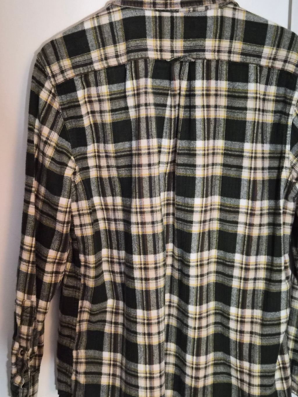 One-of-One Punk Flannel – Nirvana Patch – DIY Reworked Shirt Men's L