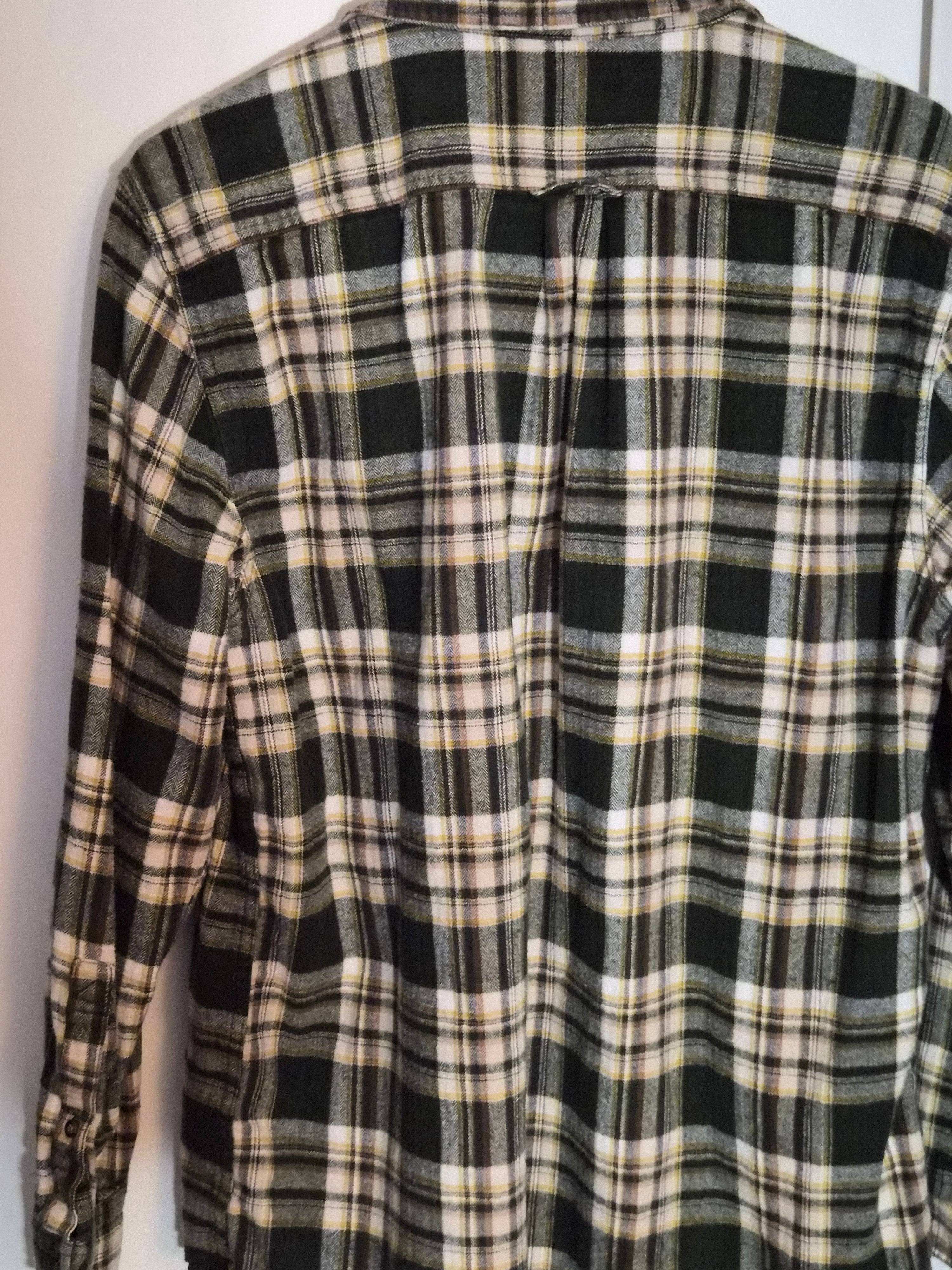 One-of-One Punk Flannel – Nirvana Patch – DIY Reworked Shirt Men's L